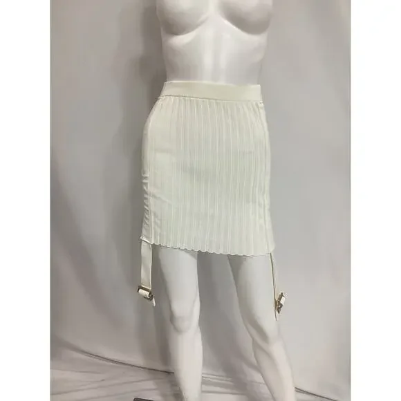 Dion Lee 'Utility' White Mini Skirt Size 28
